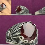 انگشتر نقره گارنت اصل
