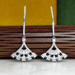 گوشواره نقره جواهری