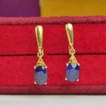 گوشواره نقره یاقوت کبود اصل