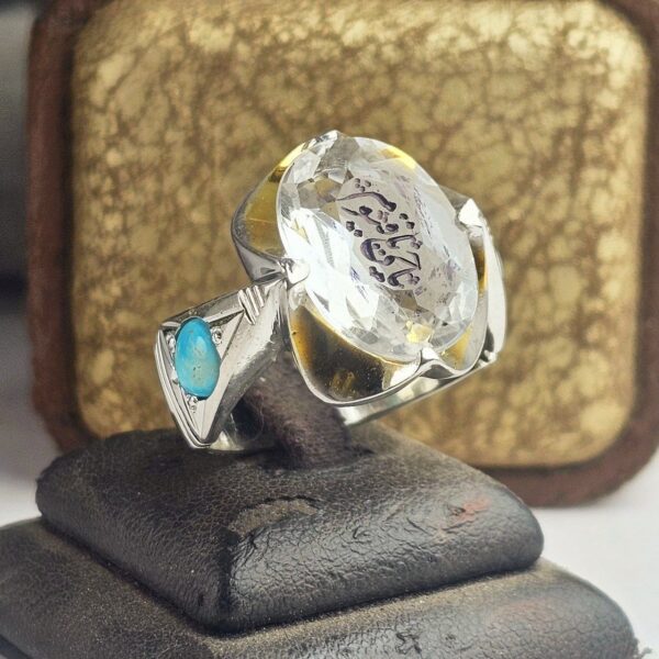 انگشتر نقره در نجف الماس تراش