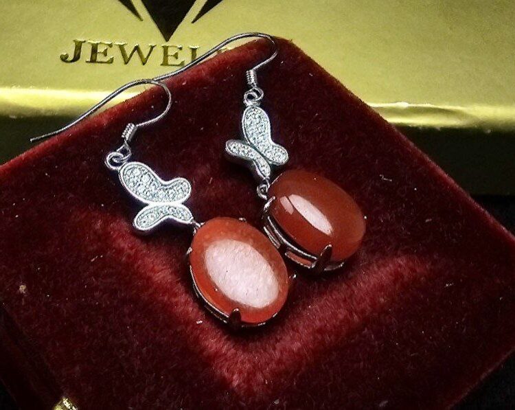 گوشواره عقیق یمنی اصل