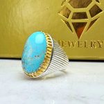 انگشتر نقره فیروزه نیشابوری