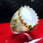 انگشتر نقره عقیق کبود یمنی اصل