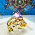 انگشتر نقره زنانه آماتیست اصل