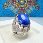انگشتر نقره زنانه استار آبی اصل (آزمایشگاهی)