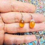 گوشواره کهربای لهستانی اصل