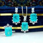 نیم ست جواهری جیپسون سبز