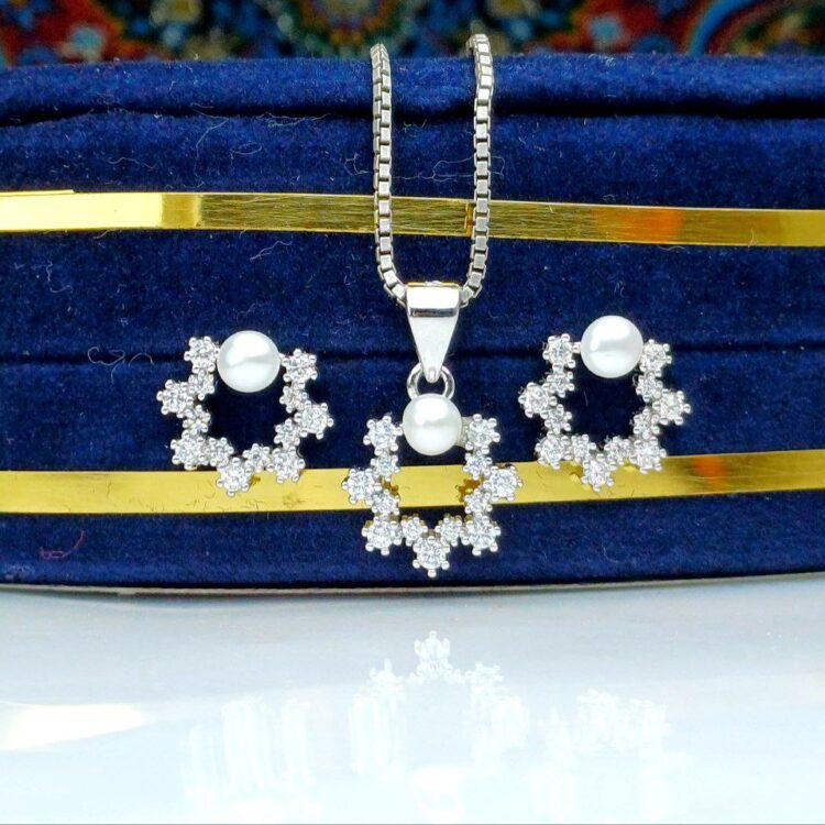 نیم ست مروارید پرورشی اصل