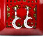 گوشواره جواهری طرح ماه و ستاره