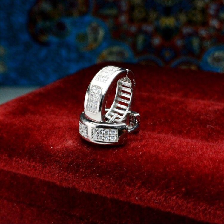 گوشواره جواهری حلقه ای