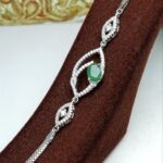 دستبند جواهری زمرد زامبیا اصلی