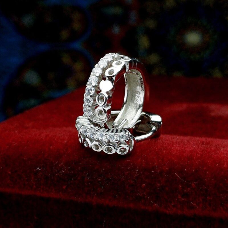 گوشواره جواهری حلقه ای