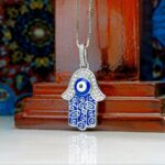 مدال توگردنی جواهری چشم نظر