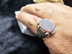 انگشتر نقره عقیق یمنی اصلی حکاکی آیت الکرسی