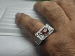 انگشتر نقره گارنت اصل