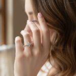 انگشتر نقره زنانه جواهری مینیمال