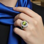انگشتر نقره زنانه زبرجد اصلی
