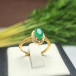 انگشتر نقره زنانه عقیق سبز