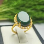 انگشتر نقره زنانه عقیق سبز