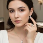 نیم ست نقره مروارید پرورشی اصلی