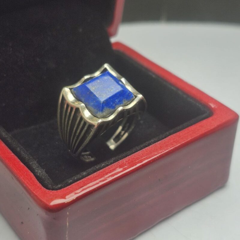 انگشتر نقره لاجورد افعانی اصلی