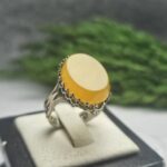 انگشتر نقره عقیق زرد شرف شمس