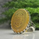 انگشتر نقره عقیق زرد حکاکی و ان یکاد و آیت الکرسی