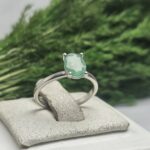 انگشتر نقره زنانه زمرد زامبیا اصلی