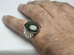 انگشتر نقره یشم سبز اصلی