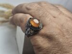 انگشتر نقره یاقوت زرد اصلی