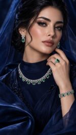سرویس نقره زنانه جواهری سنتاتیک سبز