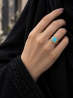 انگشتر نقره زنانه فیروزه نیشابور اصلی