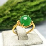 انگشتر نقره زنانه عقیق سبز