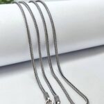 زنجیر نقره طرح سیاه قلم