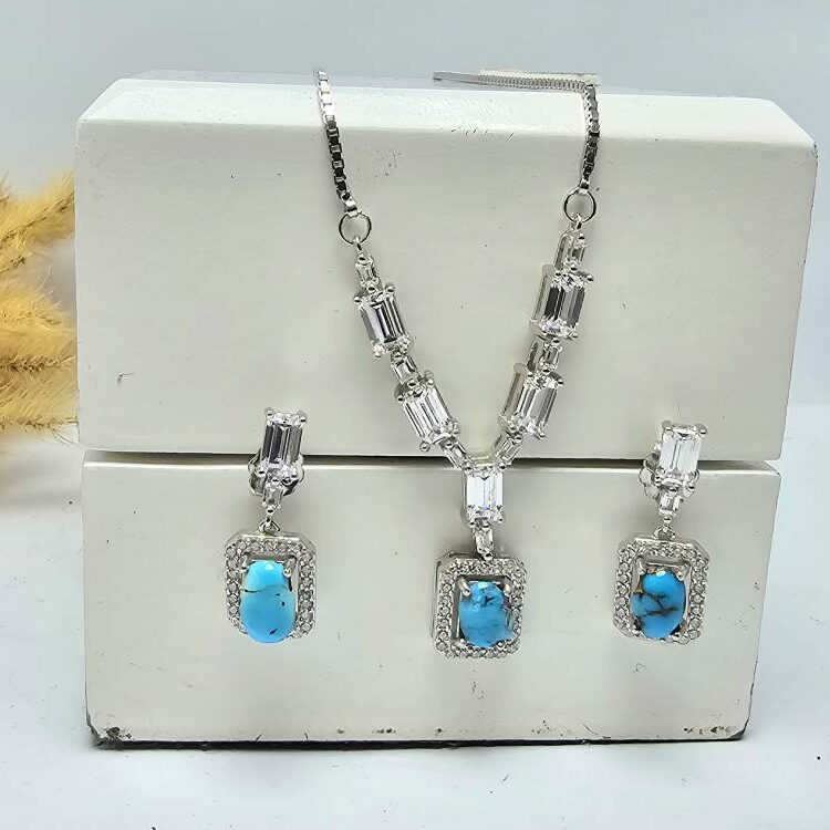 نیم‌ست نقره فیروزه نیشابور اصلی