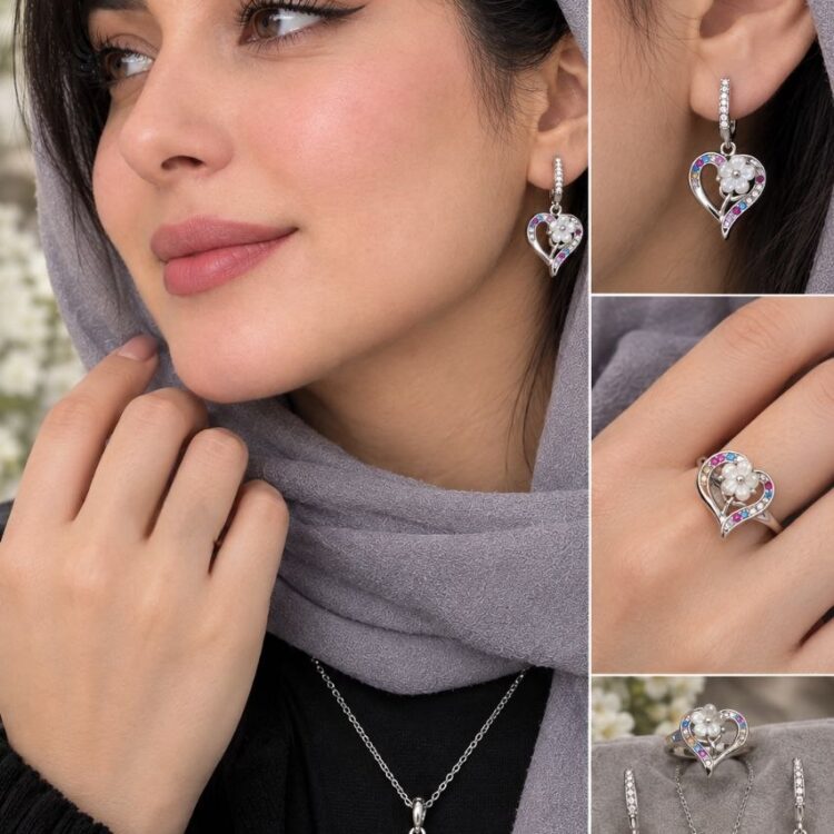 نیم‌ست نقره صدف اصلی